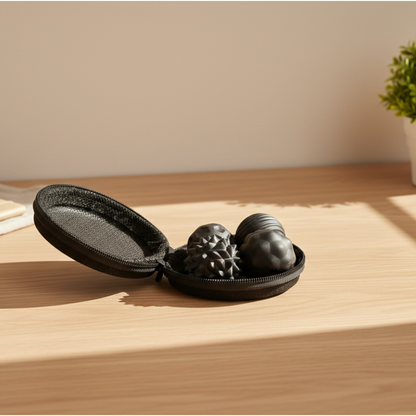 Balles sensorielles magnétiques noires en silicone – outil sensoriel apaisant